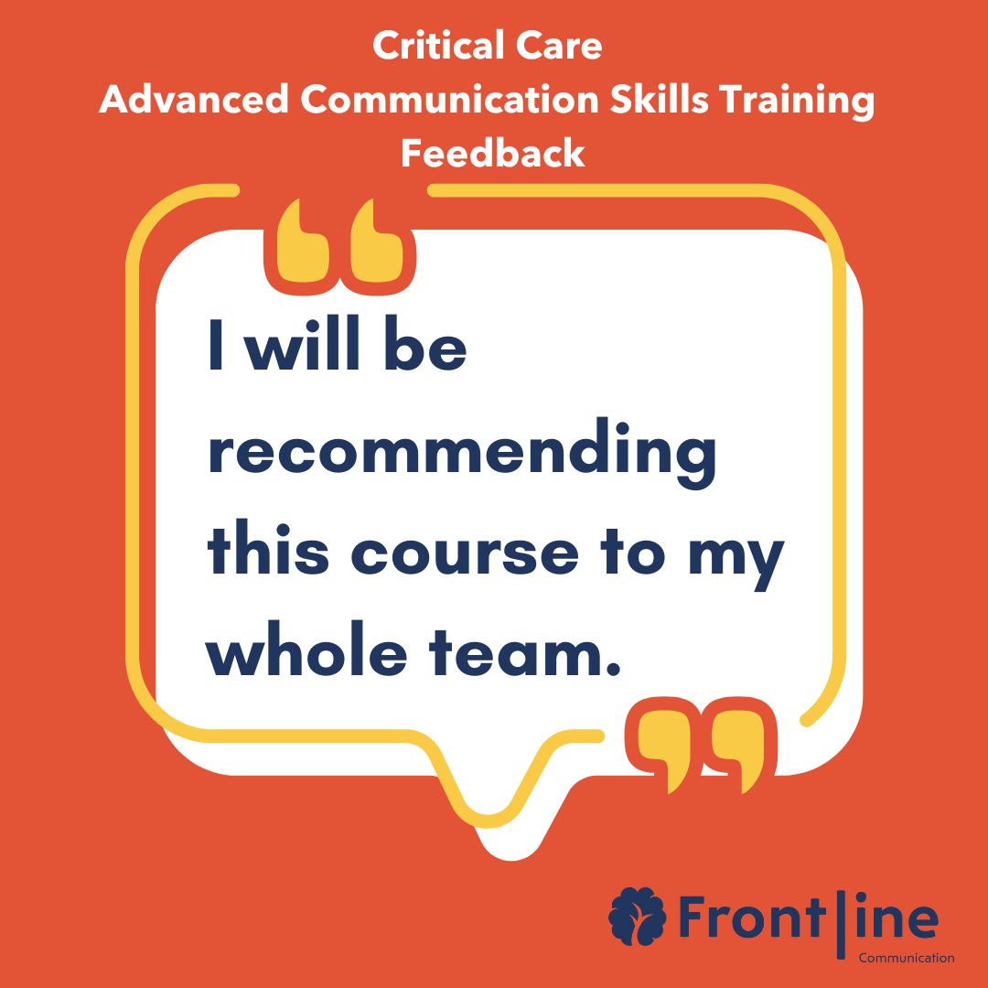 FLComs's tweet image. More amazing feedback for our new #ACST course aimed at those working in Critical Care! Drop us a message for more details, and to book: buff.ly/3LZ4J2i  #FrontlineCommunication #CCACST #BLACST @GSTTnhs