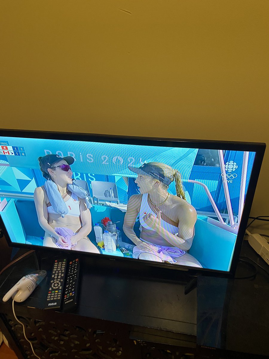 Who the heck designed the <a href="/TeamCanada/">Team Canada</a> women’s beach volleyball uniforms? Did they really think toga tops would be appropriate?