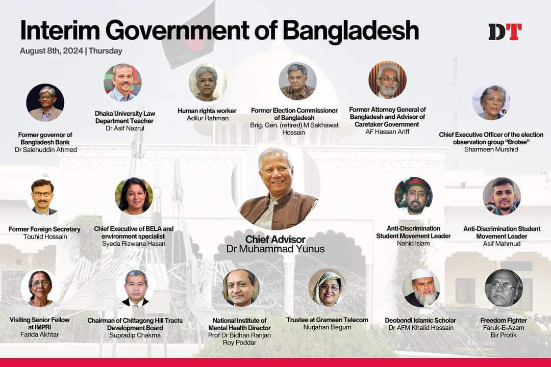 taimurrahman's tweet photo. Bangladesh forms new interim government. https://t.co/DnWNqFHFIL