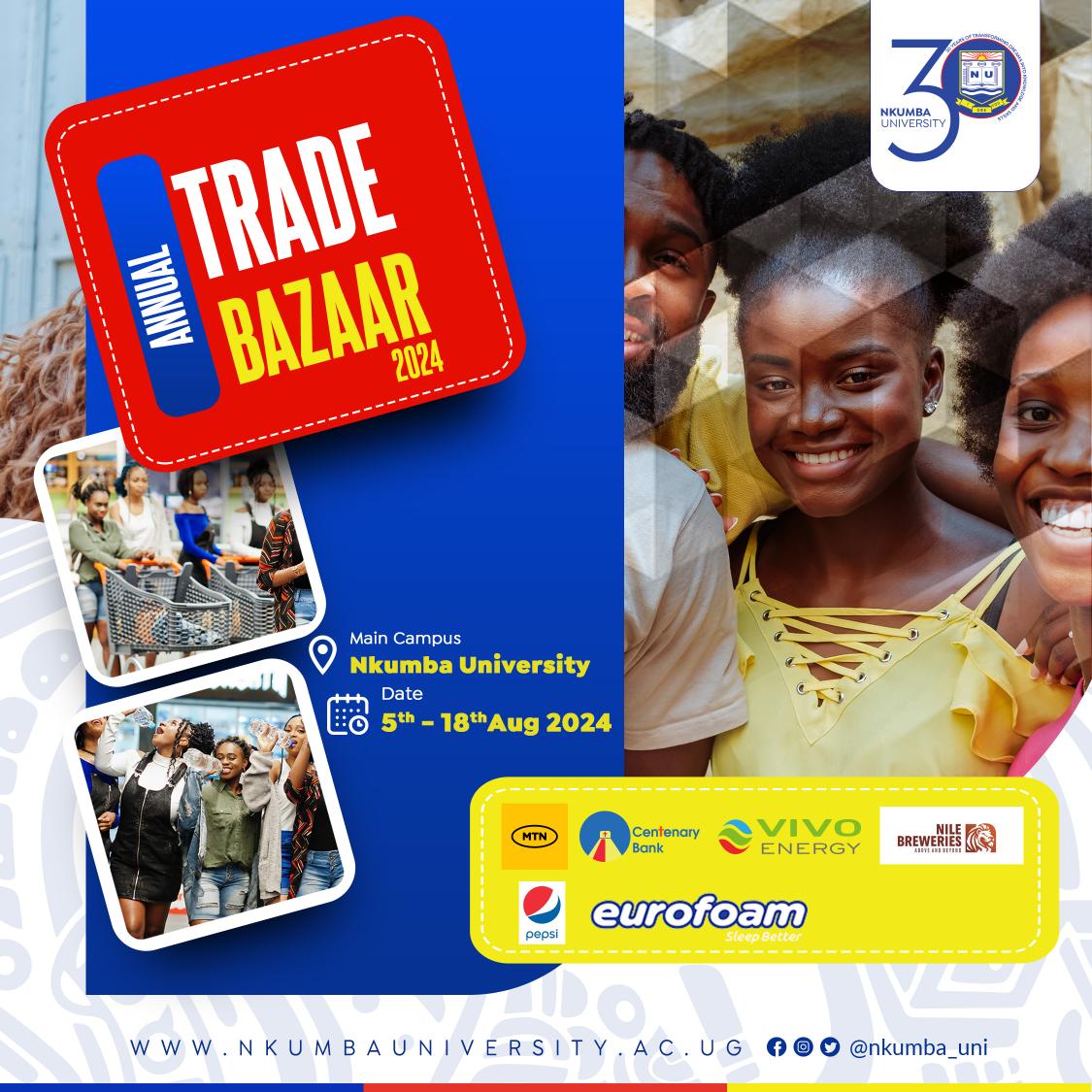 ForumGuild's tweet photo. CALLING ALL STUDENTS!
Join us now at the Nkumba University Trade Bazaar!
Score amazing deals on goods like mattresses ,gas, Free SimCards, Free data offer combos food and more!
Connect with fellow students and vendors!
Come utilize the offers.
#NkumbaUniversity #TradeBazaar https://t.co/F1EmlRoI6P