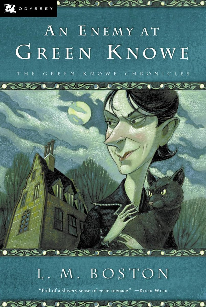 ellin_anderson's tweet photo. The #GreenKnowe #books for #BookologyThursday. Some of these “children’s” stories are genuinely frightening, such as the fight with a malefic #witch and the scene where ancient Britons dance before a wicker house. The real Green Knowe, #HemingfordGrey: https://t.co/BC3D8Jkmnf https://t.co/lhKr5ZkM6o