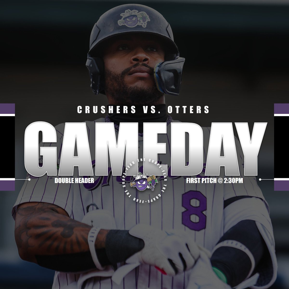 GAME TIME CHANGE❕ The Crushers will play a double header today starting at 2:30pm. There will be 30 minutes between the two 7-inning games. Please go to lakeeriecrushers.com/news for more information. 
First Pitch: 2:30pm 
Gates Open: 1:30pm 
🎟️ bit.ly/lecrushers-tic…