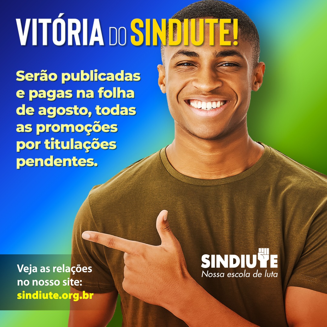 SindiuteFor's tweet photo. Promoções por titulações pendentes serão pagas em agosto!!

Confira: https://t.co/qyarZoinin

#Sindiute https://t.co/MGrrT8xCNv