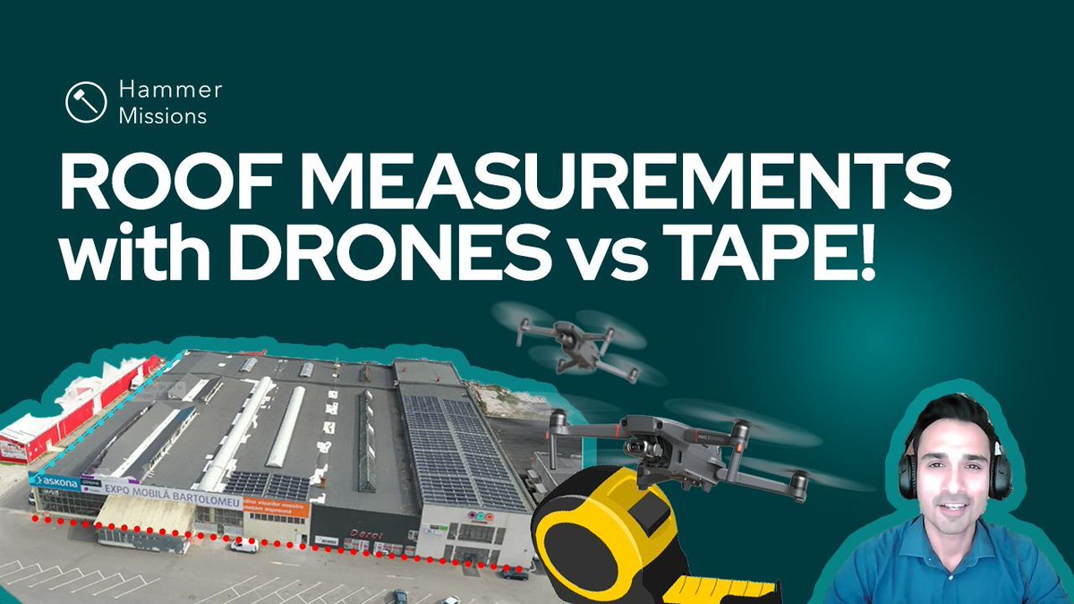 hammermissions's tweet photo. How to use drones for accurate roof measurements? 🤔 📏 📐 

Wondering how the measurements turned out? Find out below 👇 

#drones #roofs #measurements

https://t.co/FDnGm6tMrv https://t.co/F3ZxqpWFuy
