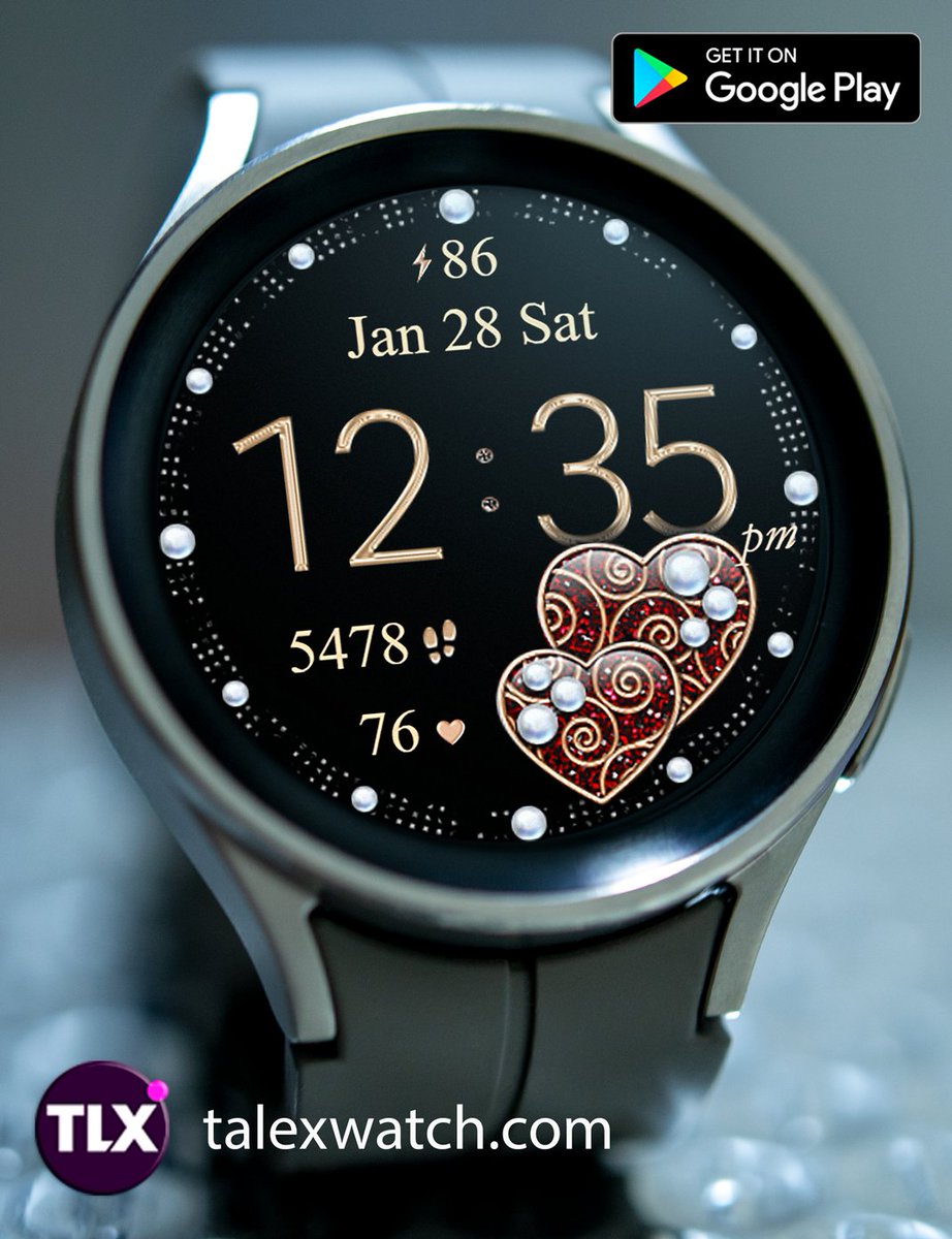 watchstudio1's tweet photo. Diamond Hearts Watch Face [Wear OS] https://t.co/xeVbBxLquF
Live Charms. 6 Heart Charms + 6 Frame styles.

#WearOS #watchface #talexwatch #GalaxyWatchUltra #GalaxyWatch6 #GalaxyWatch5 #GalaxyWatch7 #BuyOneGetOneFree #watchfaces #buyonegetonefree https://t.co/uULiS6PYXV