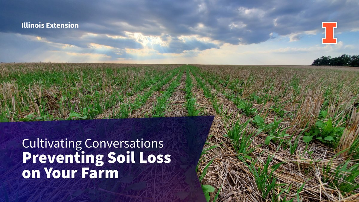 Join us on August 29, 9 am-12 pm at the Effingham Co. Extension to discuss #SoilConservation and #NutrientLoss in #farming. Learn from local #IllinoisFarmers and explore cost-share opportunities. Let's work together to #PreserveOurLands!  go.illinois.edu/SoilLossAug29