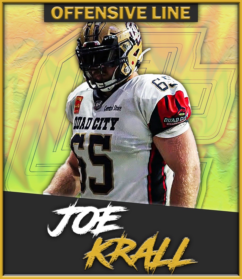 Quad City Steamwheelers OL Joe Krall 🐂