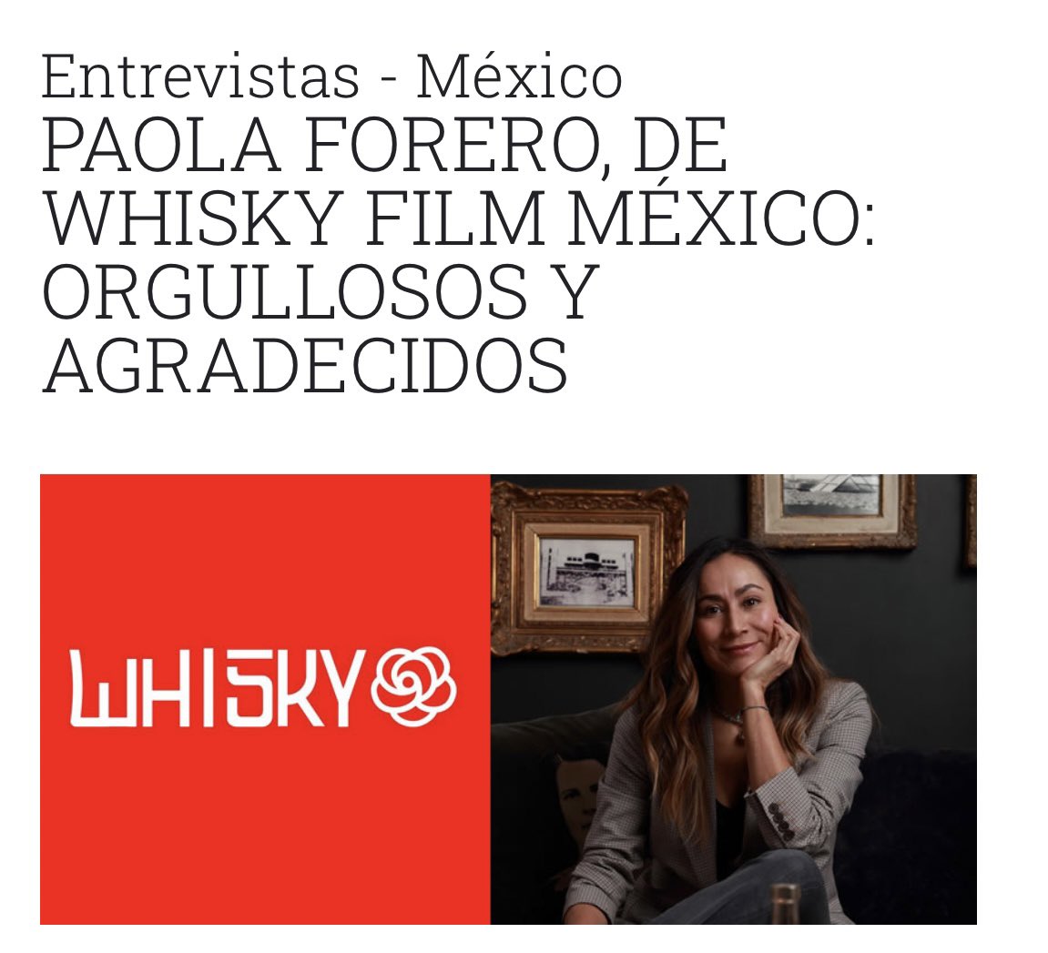 ¡Entrevistaron a Paola Forero, CEO y Partner de Whisky! 👇🏻✨
latinspots.com/sp/noticia/pao…