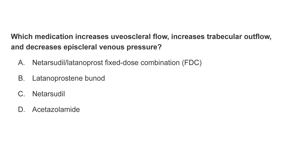 Test your knowledge of glaucoma management with this #CME activity >> ow.ly/SzVf50Qgx6N #ophthalmology