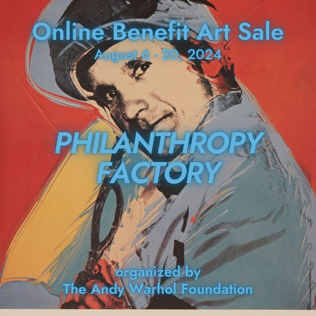 warholfdn's tweet photo. ONLINE BENEFIT ART SALE
Philanthropy Factory provides an opportunity for recent grantees to benefit from the sale of Warhol works from the Foundation’s collection, available on the Foundation’s eBay for Charity platform through August 20th. Link in bio with for more information. https://t.co/a8Q7RNl44Y