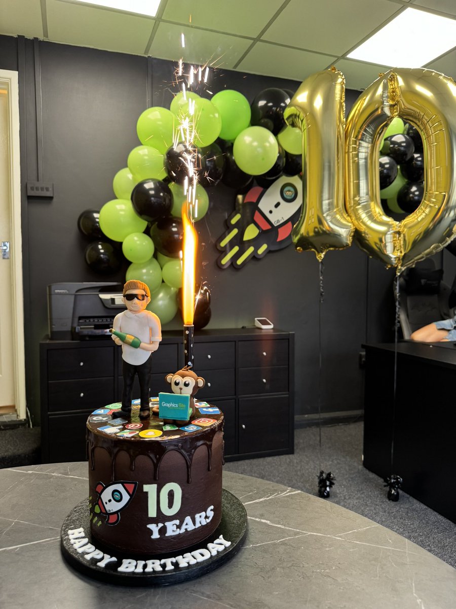 GraphicsBite's tweet photo. IT’S OUR 🔟TH BIRTHDAY! 🎂🎉
I’m so grateful to all who have played a part in this journey! Here’s to the next decade! 🚀 #10YearsStrong #BusinessAnniversary #DoubleDigits https://t.co/9DXBwTm63P