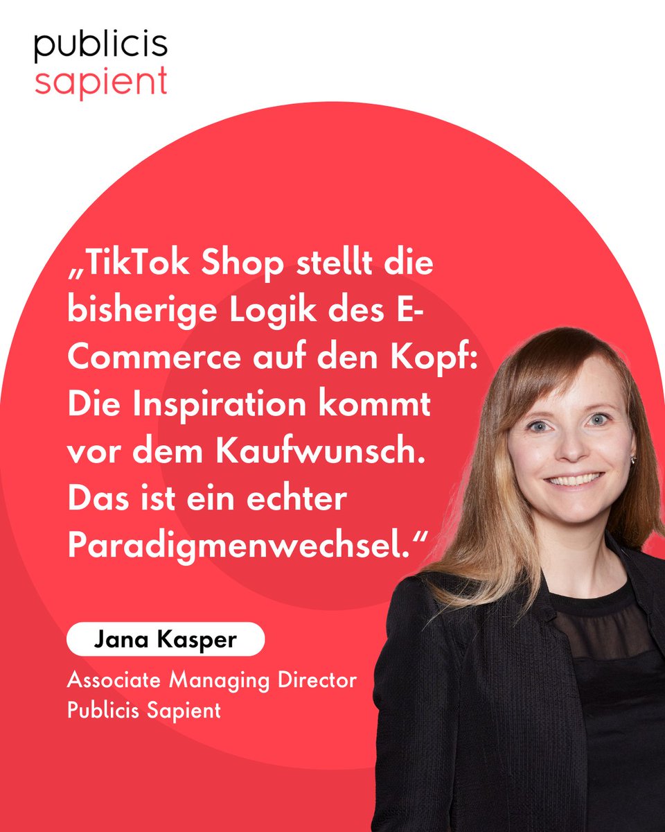 slacker089's tweet photo. „#TikTokShop stellt die bisherige Logik des E-Commerce auf den Kopf." Jana Kasper von @PublicisSapient via @handelsblatt. https://t.co/g6QqQRjVXE https://t.co/Uzh4gvE89l