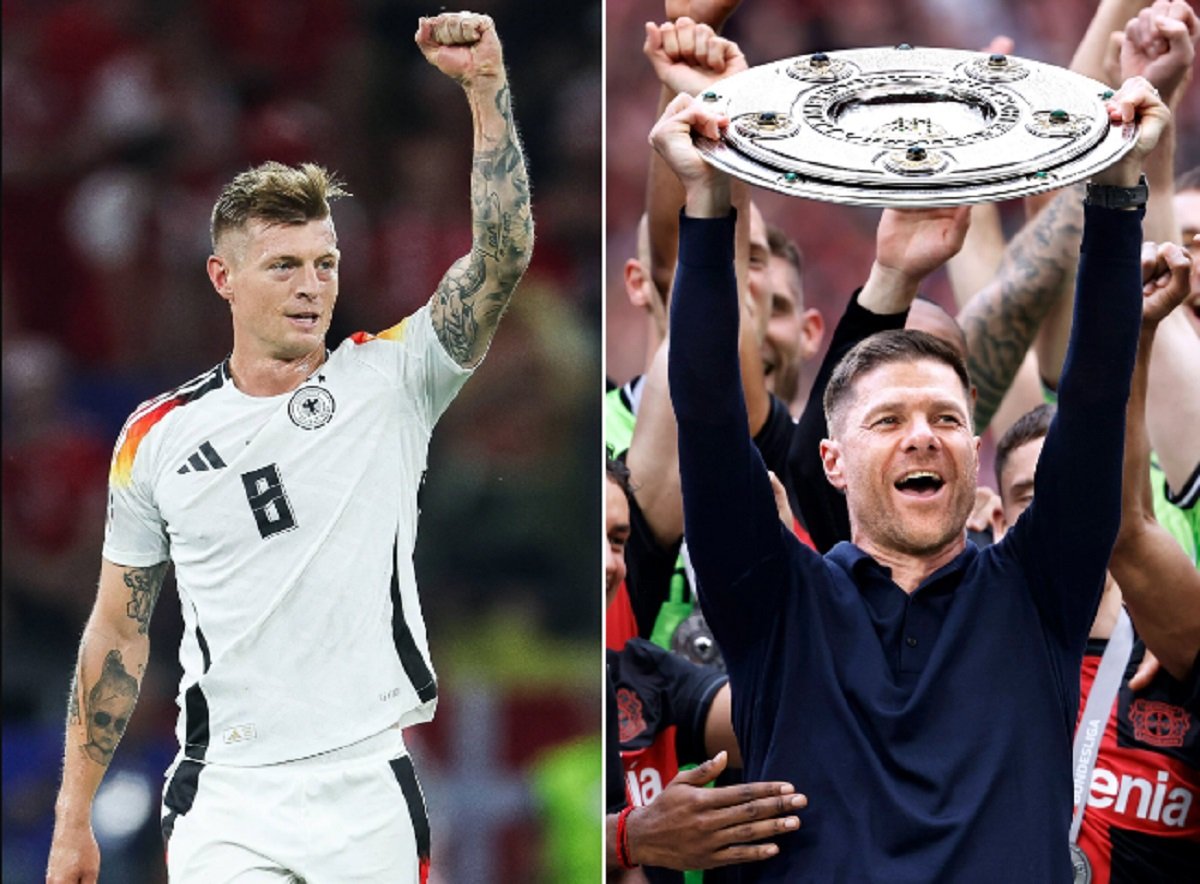 #ReporteX

Xabi Alonso, técnico del Bayer Leverkusen, recibió  el premio al entrenador del año en Alemania. Por su parte, Toni Kross ganó el premio al mejor jugador.