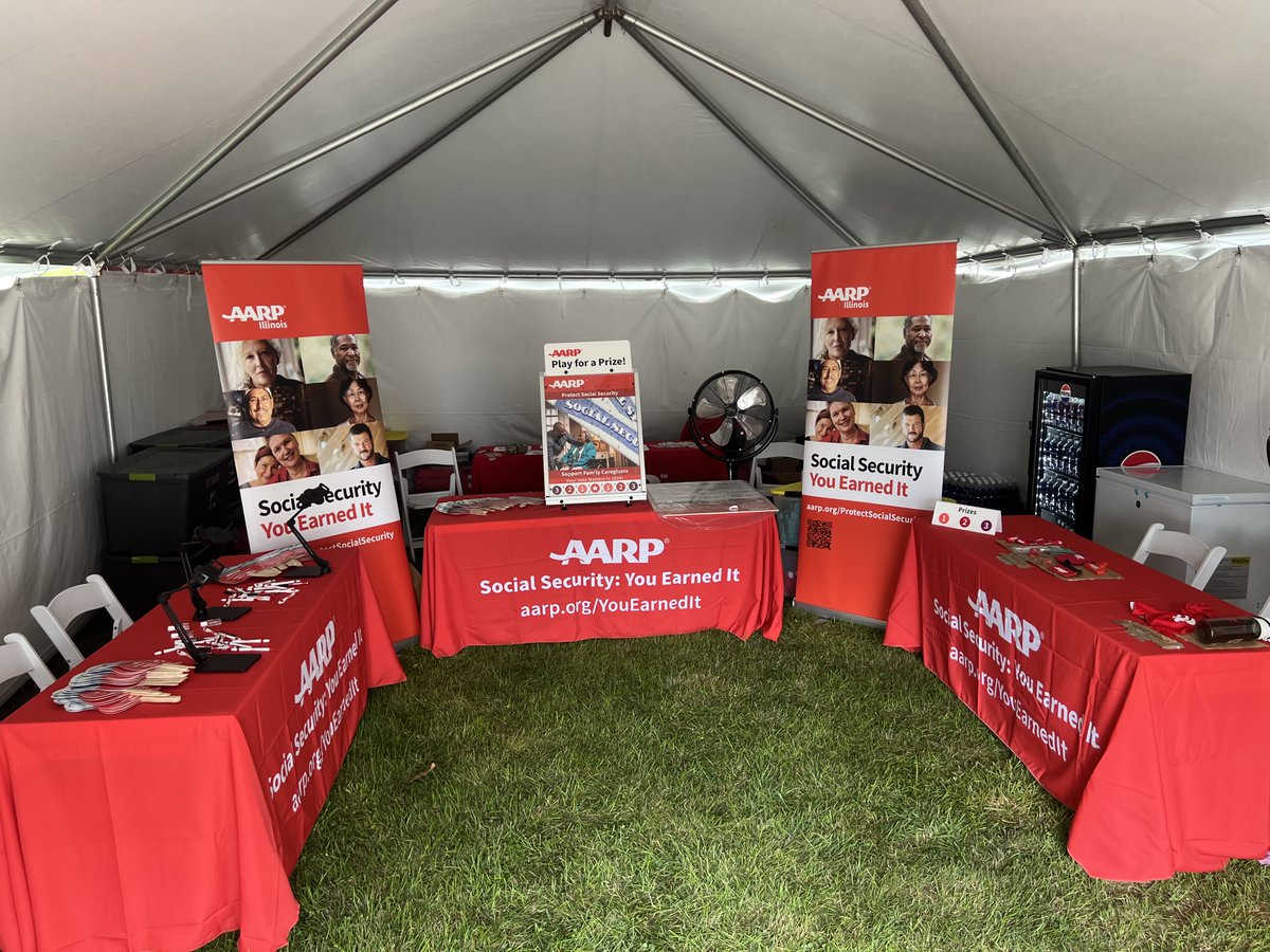 Lori Hendren (@lorihendren) on Twitter photo π‘ <a href="/aarpillinois/">AARP Illinois</a> is excited to be at the <a href="/ILStateFair/">Illinois State Fair</a>! π Swing by the AARP IL tent to chat about #SocialSecurity & more. π Don't miss out β join us for fun, info, and #prizes! ππ #ILStateFair #AARPIL #SocialSecurity #youearnedit π‘ <a href="/aarpillinois/">AARP Illinois</a> is excited to be at the <a href="/ILStateFair/">Illinois State Fair</a>! π Swing by the AARP IL tent to chat about #SocialSecurity & more. π Don't miss out β join us for fun, info, and #prizes! ππ #ILStateFair #AARPIL #SocialSecurity #youearnedit