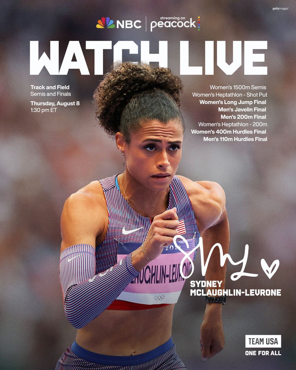sydmclaughlinle's tweet image. The greatest of all time Sydney McLaughlin @GoSydGo  competes in the final today. Watch it live on NBC/Peacock and wherever you can in the world