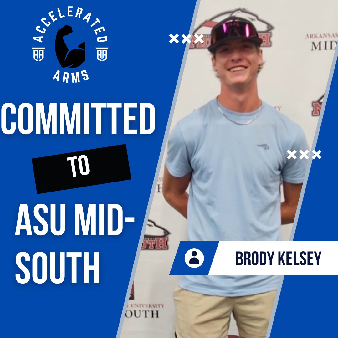 Accelerated Arms (@acceleratedarms) on Twitter photo Congratulations to Accelerated Arms Athlete <a href="/BDogg2007/">Brody Kelsey</a> on his commitment to <a href="/ASU_MidSouthBb/">ASU Mid-South Baseball</a>! 💪🔥<a href="/OHS_Baseball1/">OHS Panther Baseball</a> <a href="/il_hawks/">Illinois Hawks/ IL Hawks Fastpitch/Select FP</a> Congratulations to Accelerated Arms Athlete <a href="/BDogg2007/">Brody Kelsey</a> on his commitment to <a href="/ASU_MidSouthBb/">ASU Mid-South Baseball</a>! 💪🔥<a href="/OHS_Baseball1/">OHS Panther Baseball</a> <a href="/il_hawks/">Illinois Hawks/ IL Hawks Fastpitch/Select FP</a>