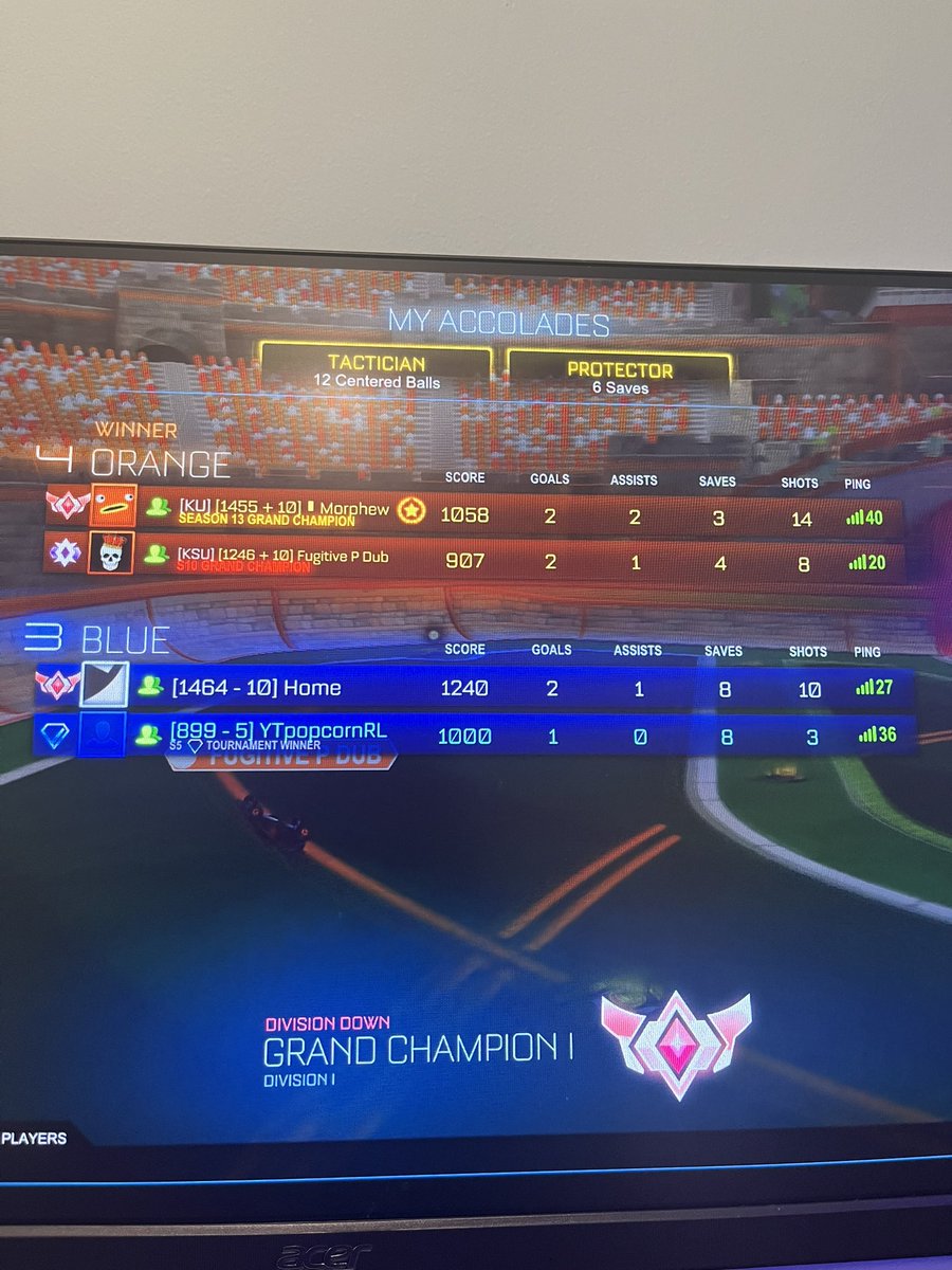 Got on an alt with my diamond buddy and he absolutely cooked in gc1 ( 6 minute overtime)