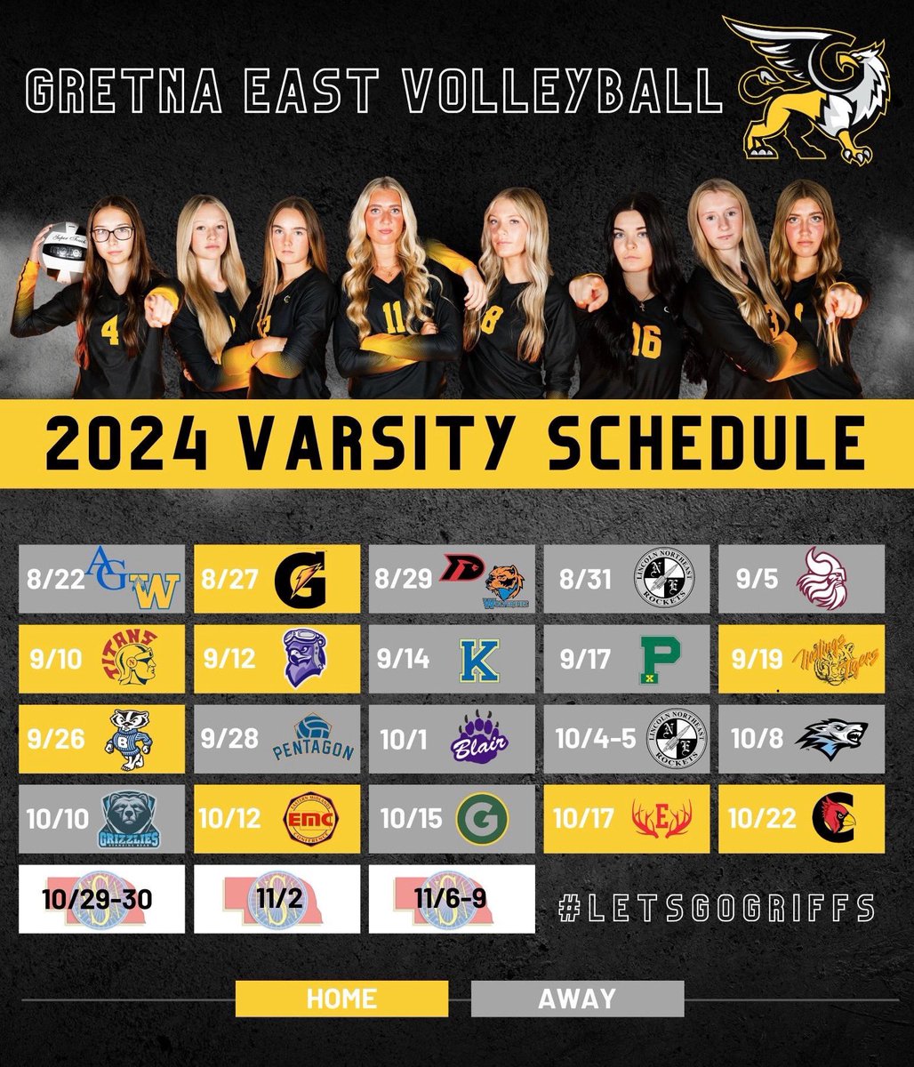 Mark your calendars🗓️ your Griffin volleyball season is just around the corner &amp; we are excited about this one!!🤩🏐 

#ItsAGreatDayToBeAGriffin #GriffVb