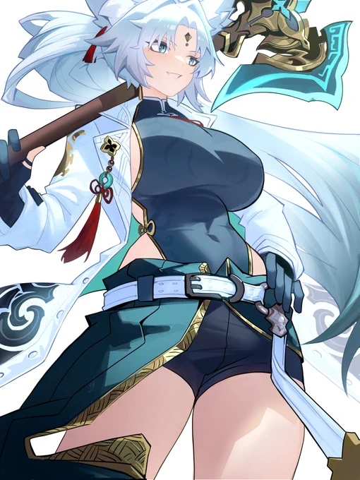 Feixiao from Star Rail! Let me know what you think! Alternative version is you know where. 
