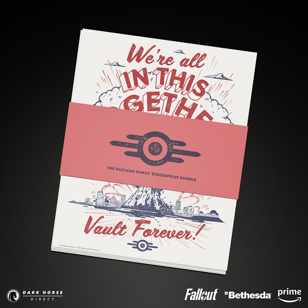 Dark Horse Direct (@darkhorsedirect) on Twitter photo Dark Horse Direct and <a href="/AmazonMGMStudio/">Amazon MGM Studios</a> present the Fallout print set inspired by the <a href="/falloutonprime/">FALLOUT⚡️</a> TV Series! Grab these retro-futuristic 8x10” prints before they disappear into the wasteland! bit.ly/4dzNaBF
<a href="/DarkHorseComics/">Dark Horse Comics</a> #FandomDelivered #Fallout Dark Horse Direct and <a href="/AmazonMGMStudio/">Amazon MGM Studios</a> present the Fallout print set inspired by the <a href="/falloutonprime/">FALLOUT⚡️</a> TV Series! Grab these retro-futuristic 8x10” prints before they disappear into the wasteland! bit.ly/4dzNaBF
<a href="/DarkHorseComics/">Dark Horse Comics</a> #FandomDelivered #Fallout