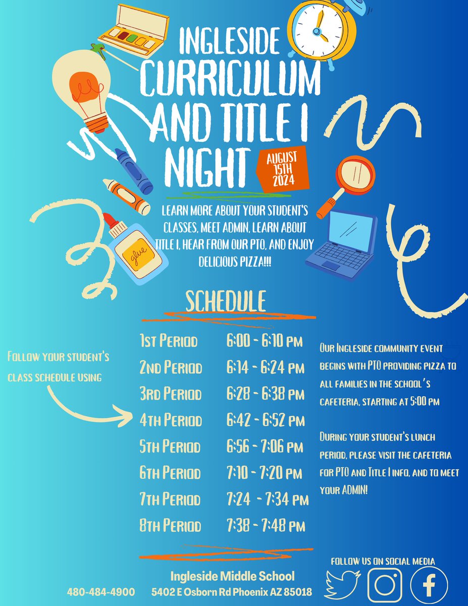 It's almost that time!  We are excited to see our families at our Curriculum Night on August 15.  Please find the flyer below.  

GO TROJANS