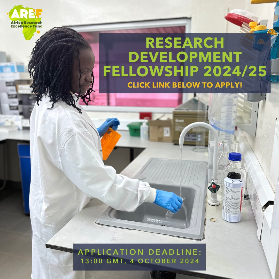 Have you applied to our #Research Development #Fellowship Programme?

What we offer: 
✅3️⃣- 9️⃣ month placement at a leading research institution in the UK, Europe or 🌍🌍
✅Up to £47,000 available

🖊 Apply here: bit.ly/3A6E1lM
🗓 Deadline: 4 October 2024