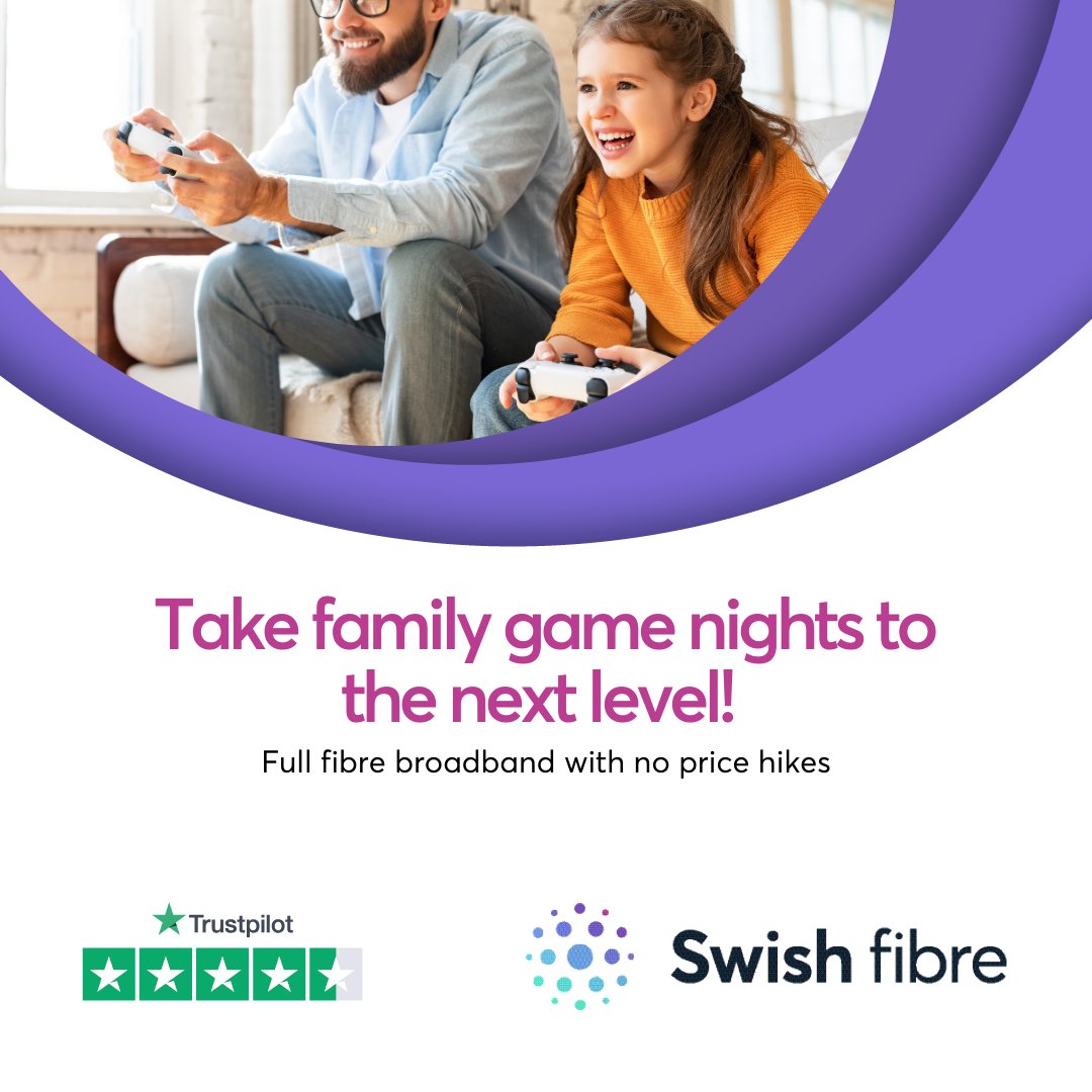 Get the power-up you need to dominate your gaming nights! 
No more painful lagging. No more excuses. Game on. 

#FullFibre #MakeTheSwish #SwishFibre