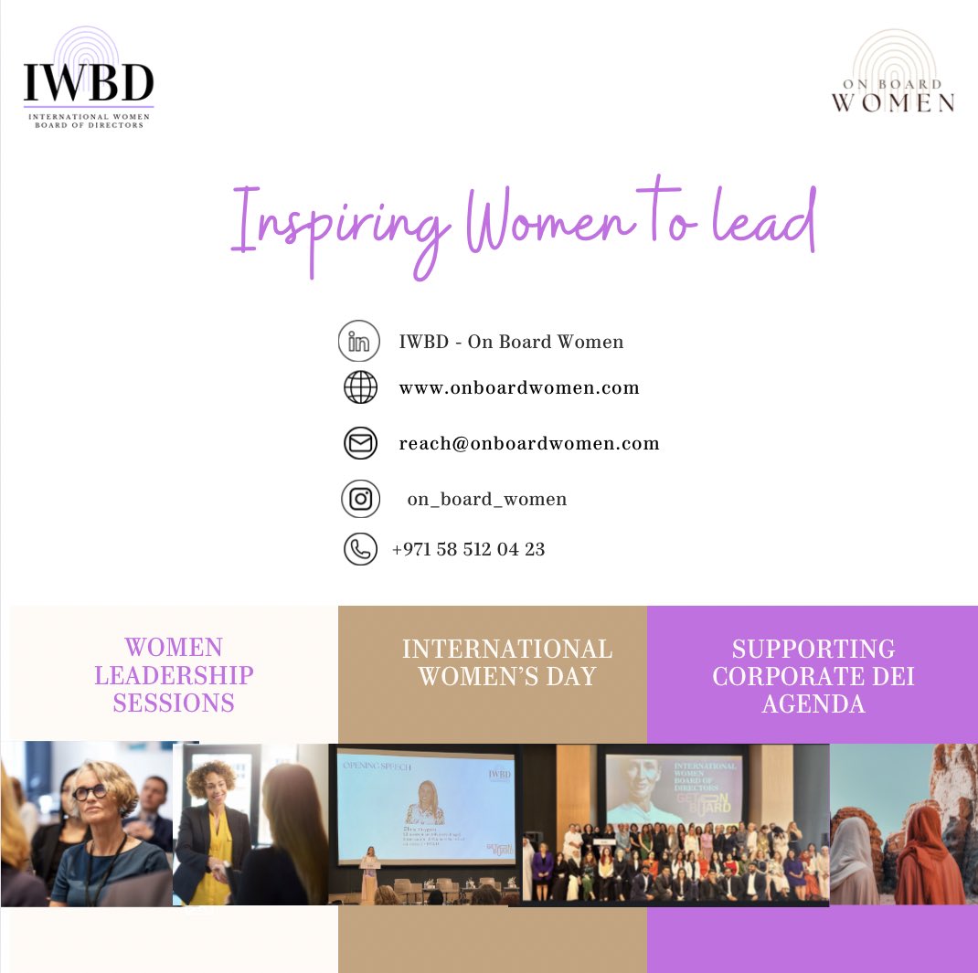 Call out for #New #Advisory #Board #Members and Management 🎙️
Our ambition is to support growing number of women in the Boardrooms &amp; corporate agenda on #diversity, #equity and #inclusivity in the workplace. If you are interested in e-mail 📲reach@onboardwomen.com
<a href="/ebrutuygun/">Ebru Tuygun</a>