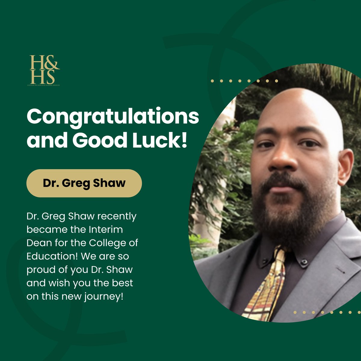 SacStatehhs's tweet photo. Our Associate Dean, Dr. Greg Shaw, has recently been appointed as the Interim Dean for the College of Education! We want to thank Dr. Shaw for all of his contributions during his time here in the College of HHS and his 24 years at Sac State. Congratulations Dr. Shaw 🐝 https://t.co/VrGbM83Euc