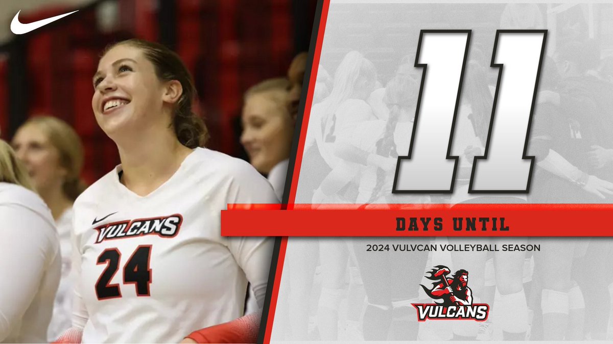 calvulcanvball's tweet photo. All smiles for preseason being 11 days away! Your 2024  Vulcan Volleyball team will be on campus before you know it! LETS GO VULCANS❤️🏐 https://t.co/vDALfNs5Gt