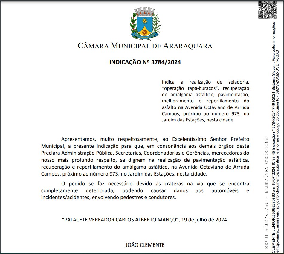 joaoclemente91's tweet photo. Indiquei à Prefeitura Municipal a recuperação do amálgama asfáltico na Avenida Octaviano de Arruda Campos, Jardim das Estações. https://t.co/CjJuegWfVw