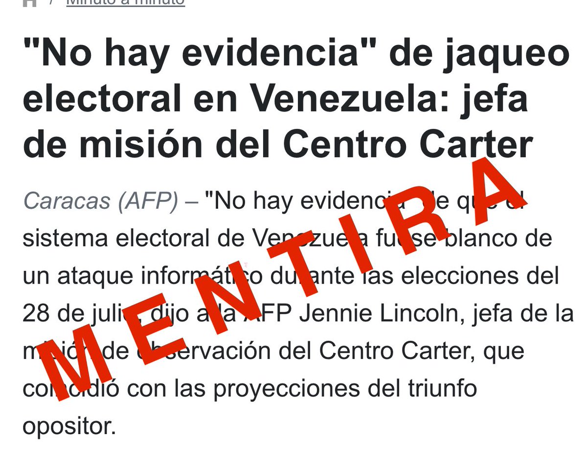 Yvan Gil (@yvangil) on Twitter photo .<a href="/CarterCenter/">The Carter Center</a> Todo el trabajo y prestigio que construyó en Presidente Jimmy Carter es lanzado a la basura por esta asalariada del Departamento de Estado. La Sra. Jennie Lincoln miente descaradamente, ninguna de sus palabras se corresponden con la realidad ni la legalidad .<a href="/CarterCenter/">The Carter Center</a> Todo el trabajo y prestigio que construyó en Presidente Jimmy Carter es lanzado a la basura por esta asalariada del Departamento de Estado. La Sra. Jennie Lincoln miente descaradamente, ninguna de sus palabras se corresponden con la realidad ni la legalidad