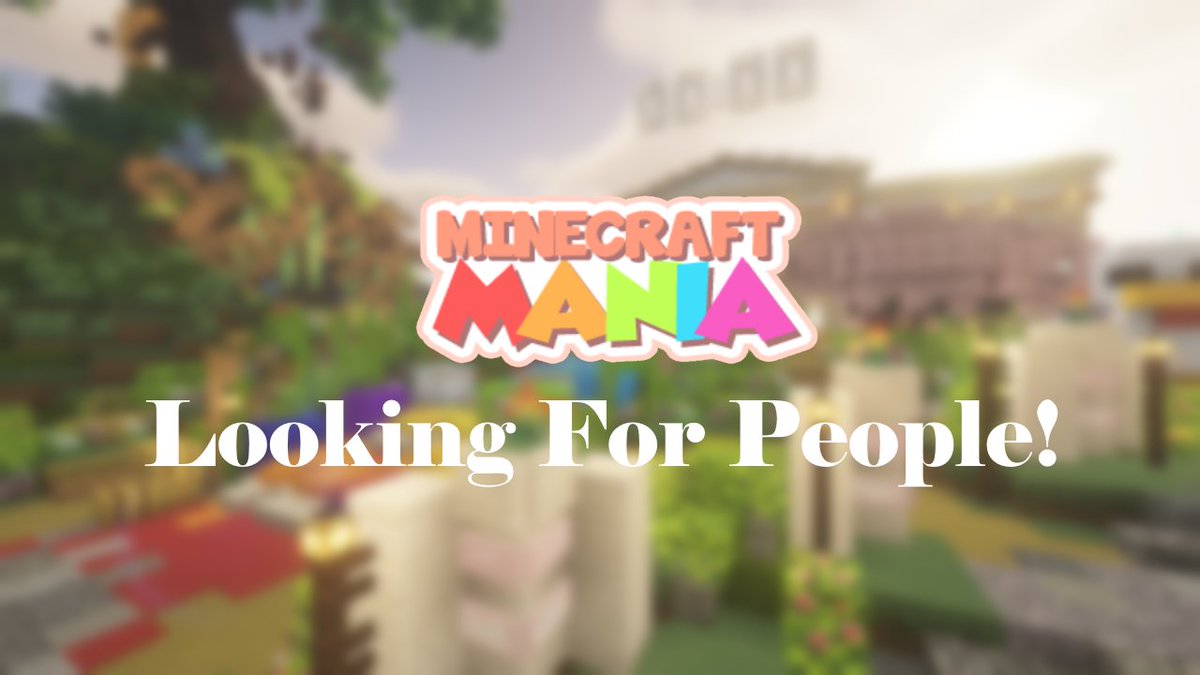 WE ARE LOOKING FOR NEW PLAYERS!

This month we are looking for some brand new players to play in MC Mania for the rest of 2024! To be considered all you have to do is comment below or tag someone you think should be in...

Good Luck Everyone!