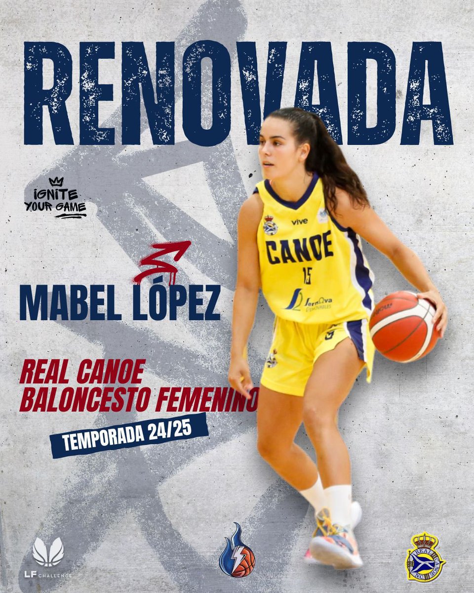 ⚠️RENOVACIÓN ⚠️
Mabel López <a href="/mabel_lopez01/">Mabel</a> renueva con el <a href="/realcanoe/">Real Canoe NC</a> 

Mabel, que ya disputó la temporada #LFChallenge con el club, ha decidido seguir disfrutando del #PezVolador y de sus aficionados 

¡Vamos con todo!💪🏻

#IgniteYourGame #HumanEnergySports #HESGroup
