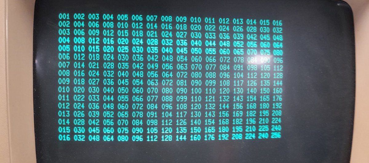 tnmoc's tweet image. Our #Volunteers are always working to restore our #Artefacts, sometimes in ways you may not expect...

1️⃣ shows the output from an Argus 500 #Program, a 16x16 multiplication table maker

2️⃣ is that program running on a laptop 💻 to test whether it would work on the "real" machine