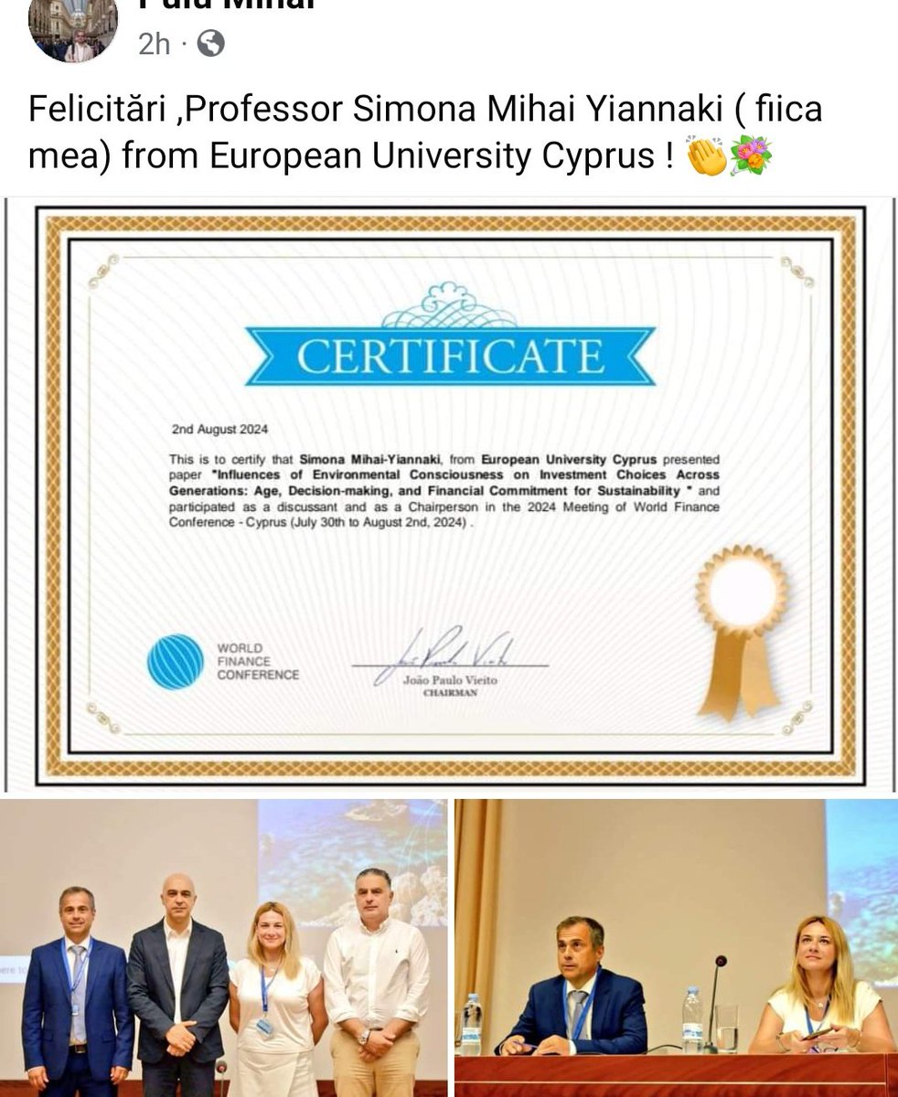sim010101's tweet photo. Dad's (himself a prof) support has always been unbeaten ❣️🙏🏻🫶🏻❤️
#WorldFinanceConference #Cyprus
#GratefulHeart https://t.co/9cSlB1cd3T
