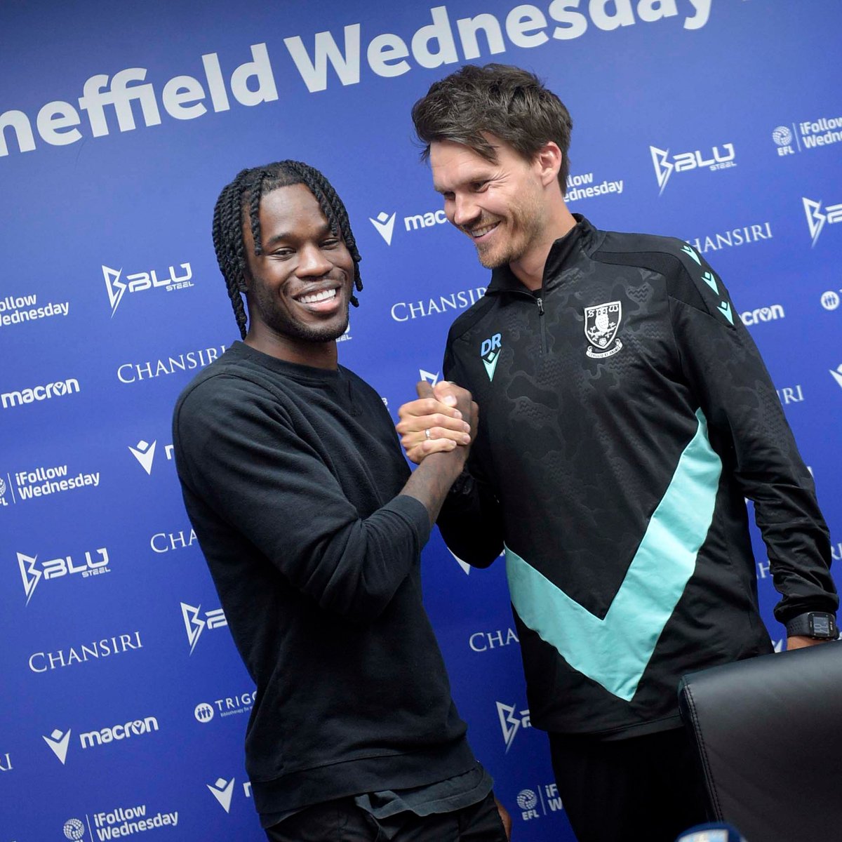 swfc's tweet photo. What a pre-match press conference that was 🤩

#swfc https://t.co/tWvhLCP2D7