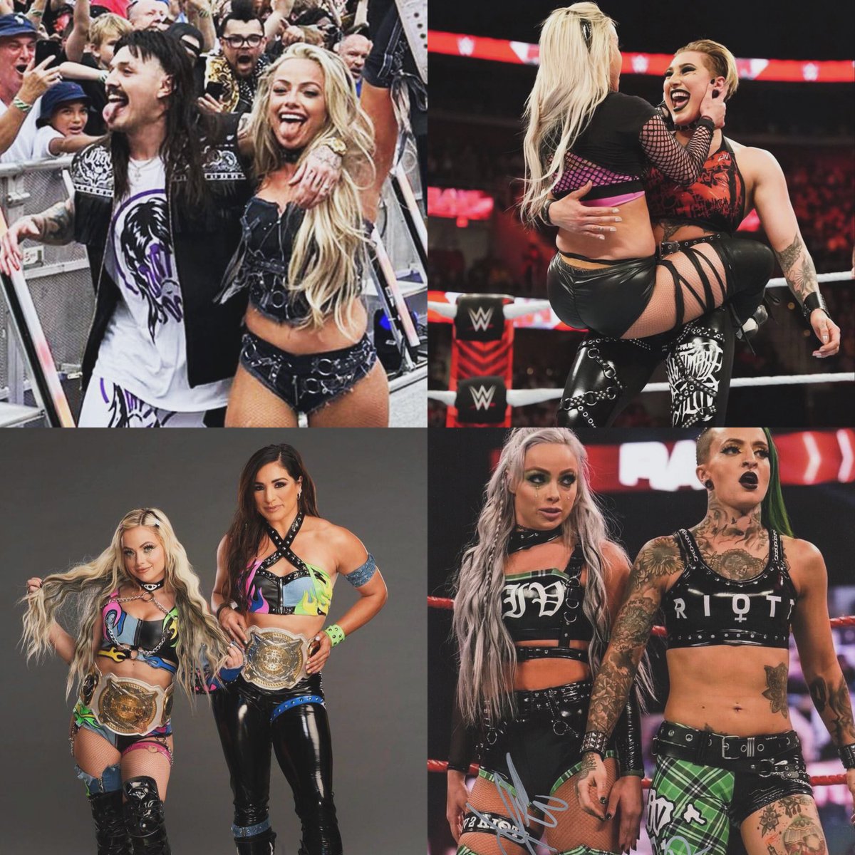 jas_98J's tweet photo. Fav duo?
#LivMorgan #DominikMysterio #RheaRipley #rubyriott #raquelrodriguez https://t.co/1rMwvloQ76