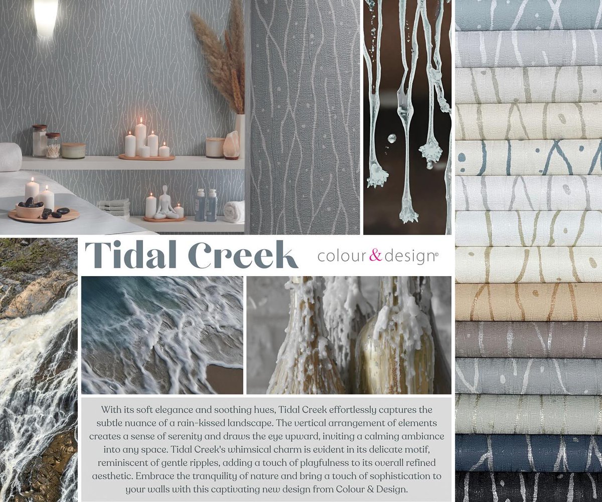 ColourDesign1's tweet photo. Embrace the tranquility of nature and bring a touch of sophistication to your walls with Tidal Creek from Colour &amp; Design
https://t.co/Sd41hLtH8Q https://t.co/pSjVM9CA8J