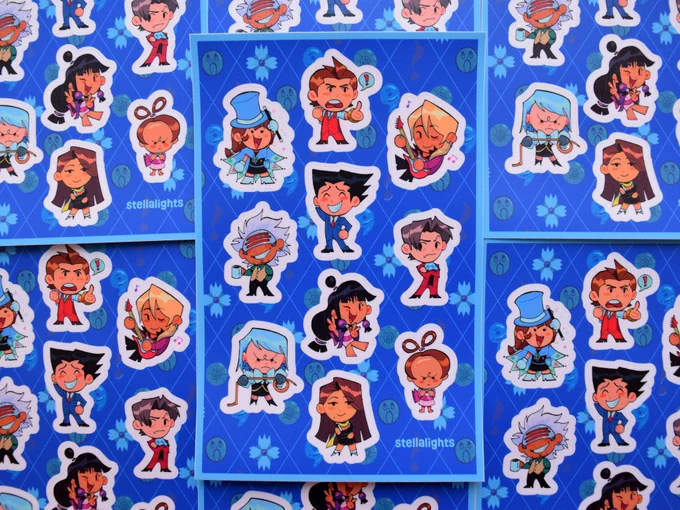 My Ace Attorney sale ends TOMORROW! Use code ATTORNEY15 for 15% off ALL Ace Attorney products, including pre-orders on my 100+ page art book! Don't miss out  