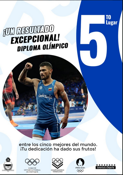 #8Ago
Raiber  Rodríguez se ubicó en el 5to lugar  en los 60kg lucha grecorromana.  Siendo 1er diploma olímpico que consigue  la lucha en la historia de  Venezuela en citas olímpicas.
#PuebloSonrienteYEnPaz #Infocentro
<a href="/Gabrielasjr/">Gabriela Jiménez</a> <a href="/LaRosaInfoVE/">LaRosaInfoVE</a> <a href="/enunclicvlc/">caraboboenunclic</a> <a href="/InfocentroOce/">Infocentro_Vzla3</a>