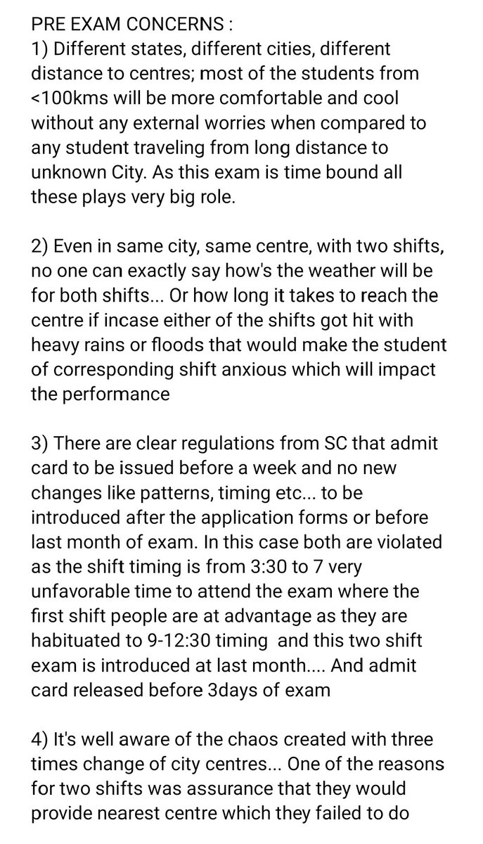 PBaahu's tweet photo. Genuine issues that need to be addressed... @Vakeel_Sb  @sanjayuvacha  please kindly look into these, if time permits !
#neetpg2024 
#justiceforneetpg 
#neetpgsingleslot
#NeetPG_mismanagement
#NEETPGExamCenterAllocation https://t.co/LOLBvbmjRS