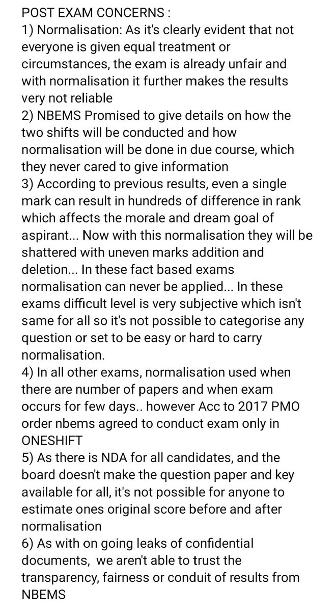 PBaahu's tweet photo. Genuine issues that need to be addressed... @Vakeel_Sb  @sanjayuvacha  please kindly look into these, if time permits !
#neetpg2024 
#justiceforneetpg 
#neetpgsingleslot
#NeetPG_mismanagement
#NEETPGExamCenterAllocation https://t.co/LOLBvbmjRS