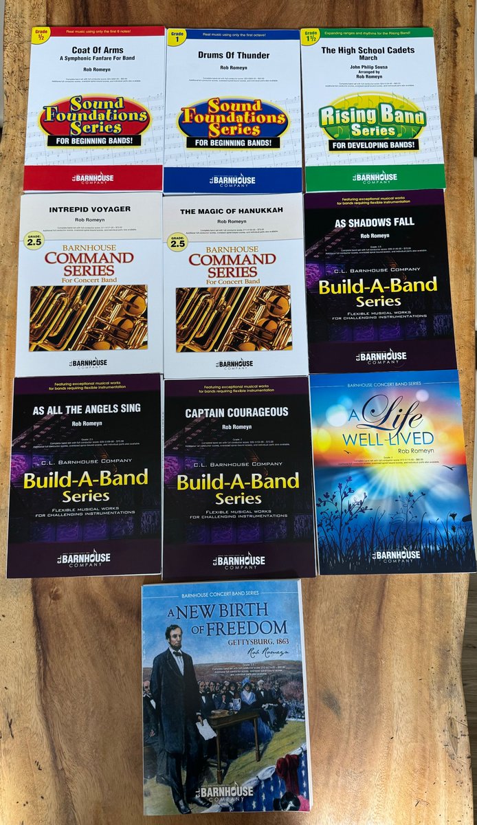 RobRomeyn's tweet photo. New Publications have been released! Please go to the link below to  hear the recordings, and to purchase. Thanks for looking!
https://t.co/zZvD26CH1o https://t.co/WuchPwqKNe