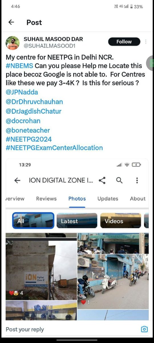 Jagobhaarat's tweet photo. Pathetic examination centres for #NEETPGExamCenterAllocation @JPNadda ji iske liye 3500₹ diye th form bharte samay doctors ne? @drwhowrites @ShashiTharoor @DrDhruvchauhan @aajtak @ABPNews @PMOIndia @ANI https://t.co/h9SNofw1td