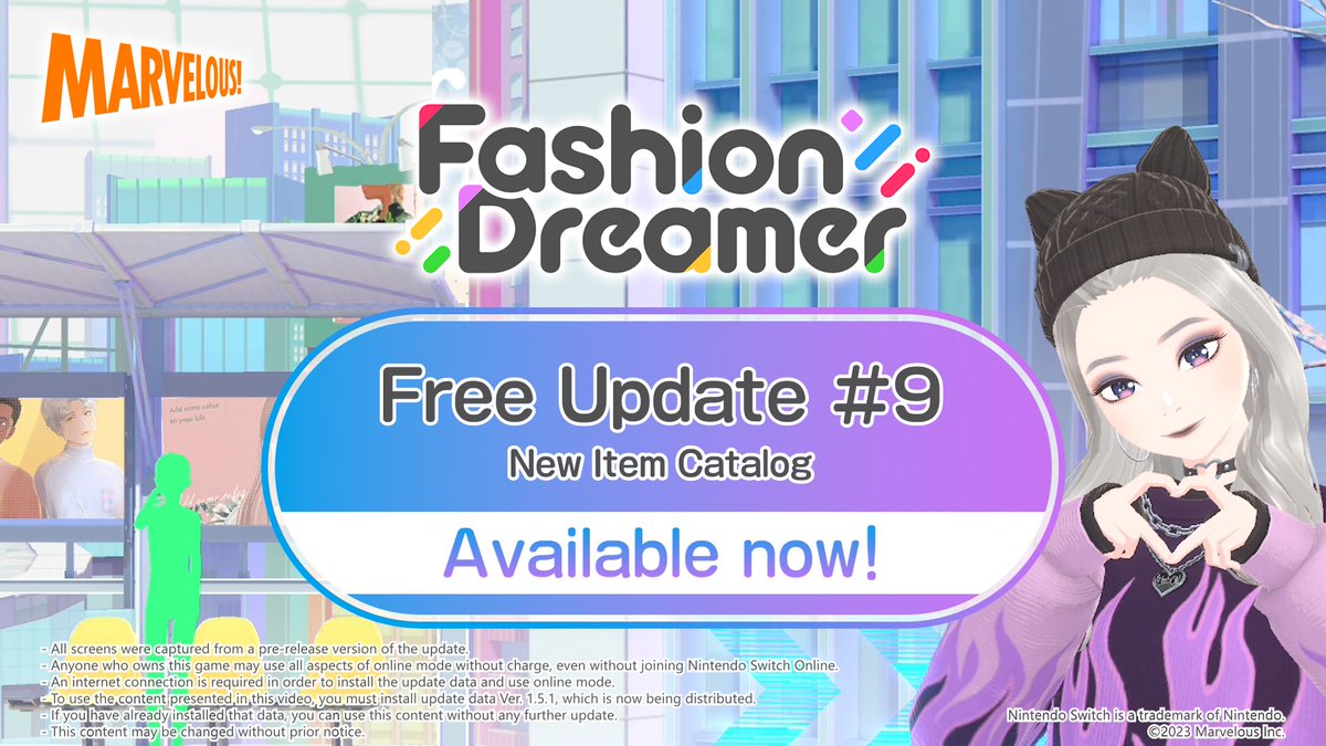 NintendoAmerica's tweet photo. So many new items to try!✨ 
 
New permanent items are here, and Fashion Dreamer’s Dramatic Fair is back now for a limited time on #NintendoSwitch!
 
👠: https://t.co/aZDlywqLQv https://t.co/YazVmqznxl