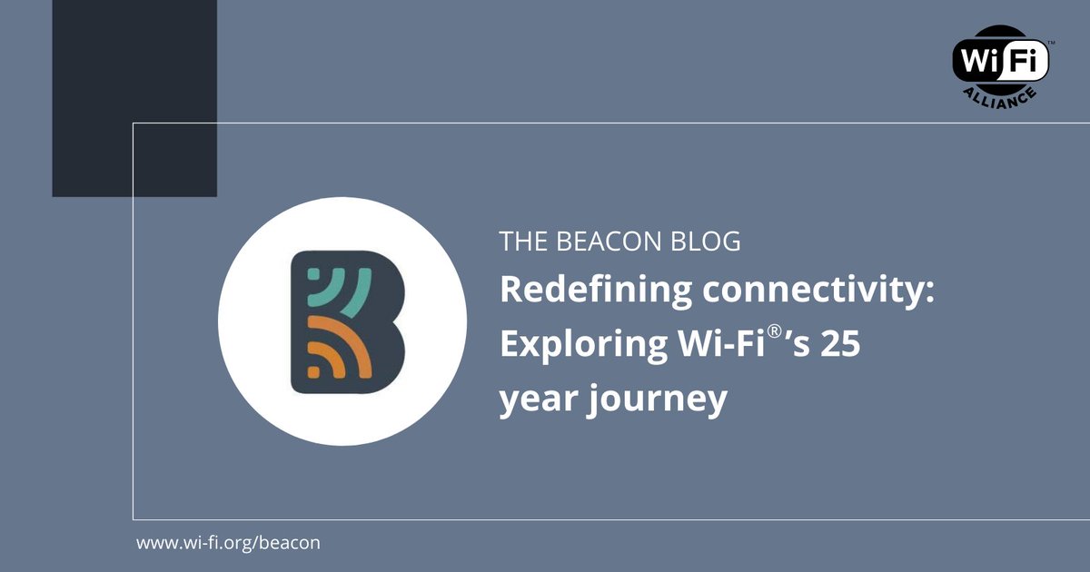 WiFiAlliance's tweet image. Few technologies have impacted us like #WiFi. Over 25 years, Wi-Fi has transformed the world from humble beginnings to essential connectivity.

In #TheBeaconBlog, @litepoint President John Lukez explores Wi-Fi&apos;s incredible journey. Read more: bit.ly/4fCouuc
