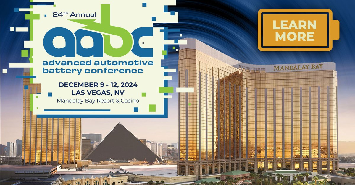 Registration Deadline Friday for AABC! advancedautobat.com/us Book by Friday &amp; SAVE $600 for the best networking event for #automotive #EnergyStorage. Hear directly from 30+ OEMs &amp; battery developers plus 150 more speakers from the advanced #battery supply chain. #AABC24