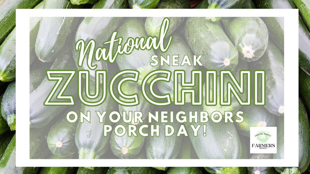 Happy National Sneak Zucchini on your Neighbors Porch Day!!!  
#onslowcounty  #jacksonvillenc   #marketlife  #supportlocalfarmers
