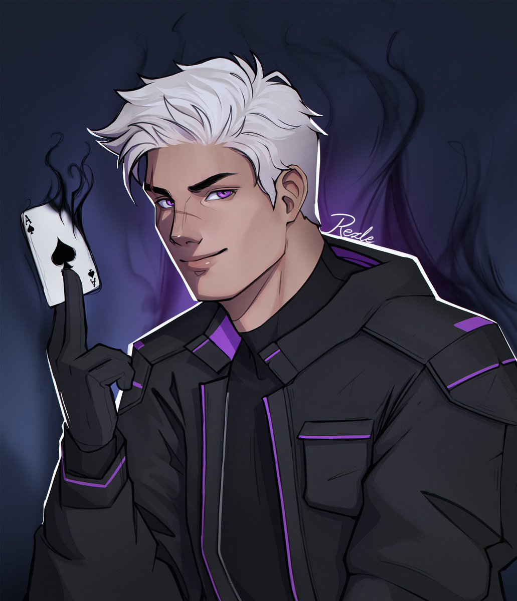 I present to you a collab between me and @.stalirium /@.stormybeanss on IG! I got to draw her very handsome book character Zero and she drew my character Caine! 💜✨
#booktok #fantasyart #art #artmoots #digitalart